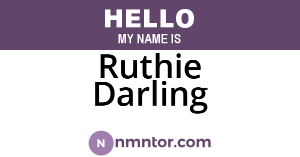 Ruthie Darling