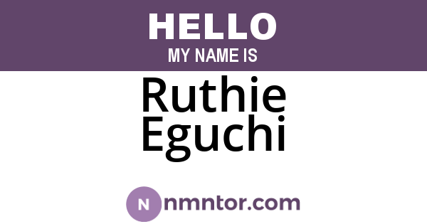 Ruthie Eguchi