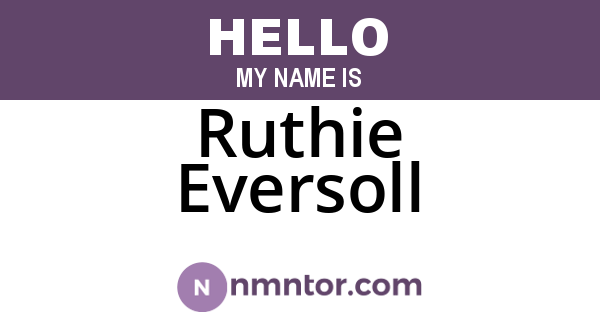 Ruthie Eversoll