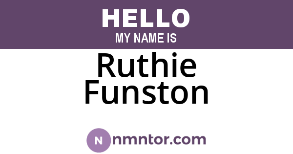 Ruthie Funston