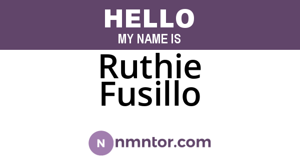Ruthie Fusillo