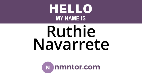 Ruthie Navarrete