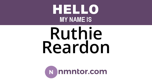 Ruthie Reardon
