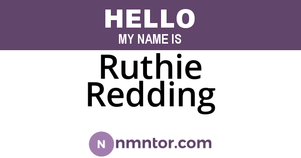 Ruthie Redding