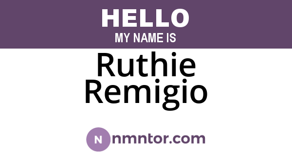 Ruthie Remigio