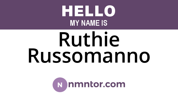 Ruthie Russomanno