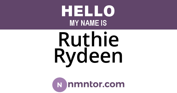 Ruthie Rydeen