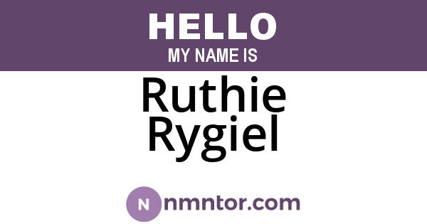 Ruthie Rygiel