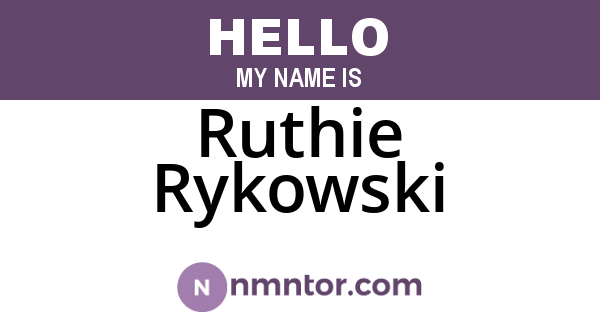 Ruthie Rykowski