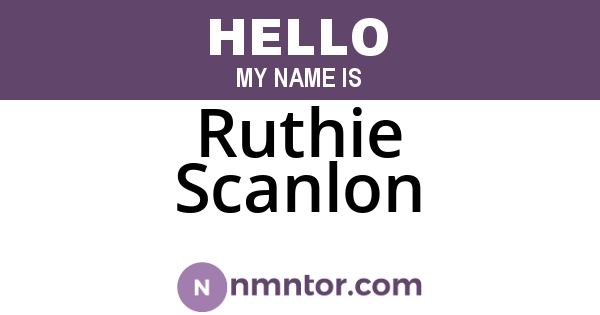 Ruthie Scanlon