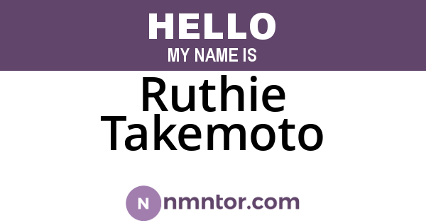 Ruthie Takemoto