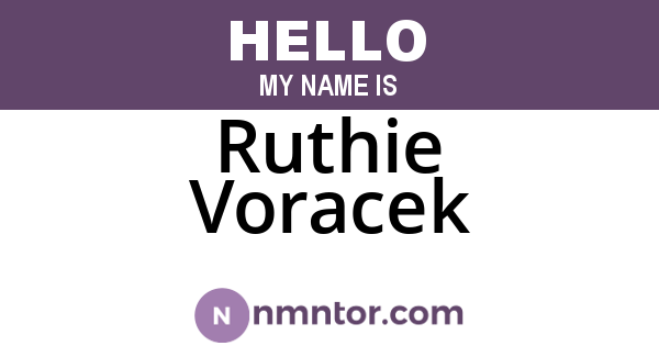 Ruthie Voracek