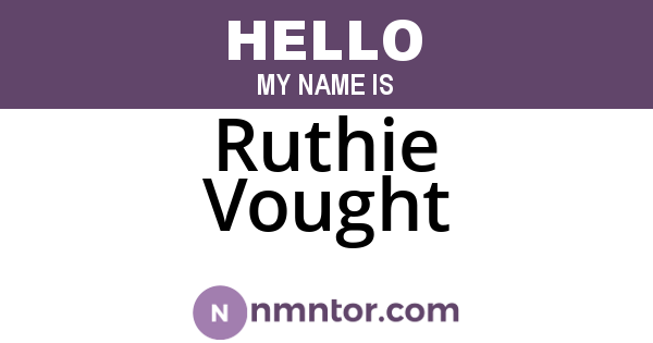 Ruthie Vought