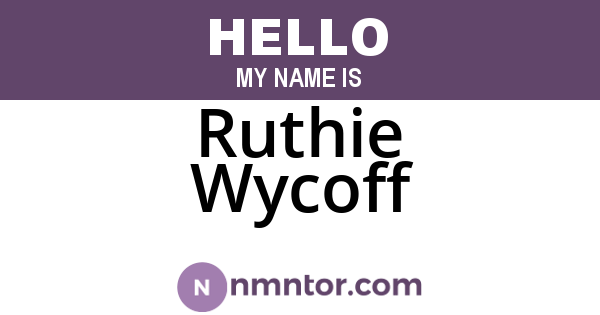 Ruthie Wycoff