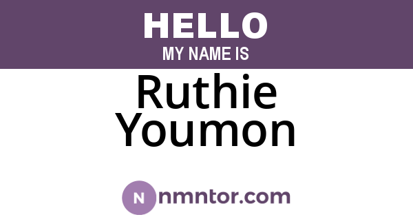 Ruthie Youmon