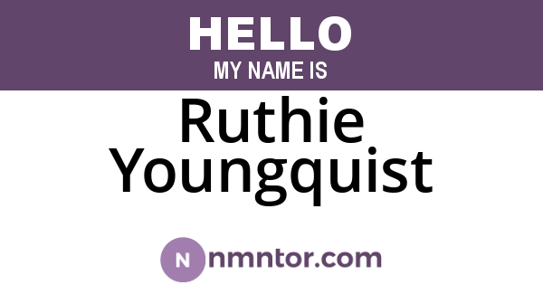 Ruthie Youngquist