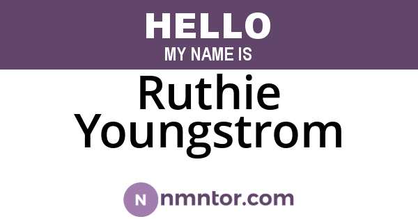 Ruthie Youngstrom