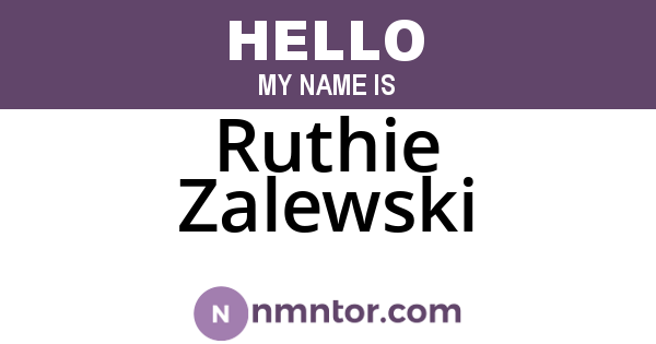 Ruthie Zalewski