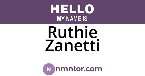 Ruthie Zanetti
