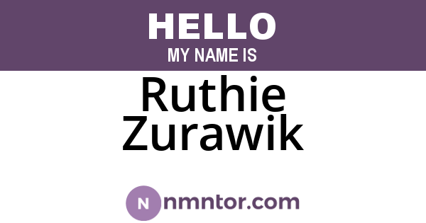 Ruthie Zurawik