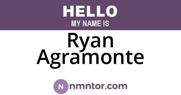 Ryan Agramonte