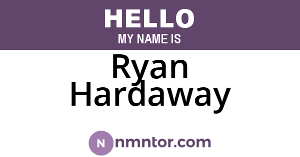Ryan Hardaway