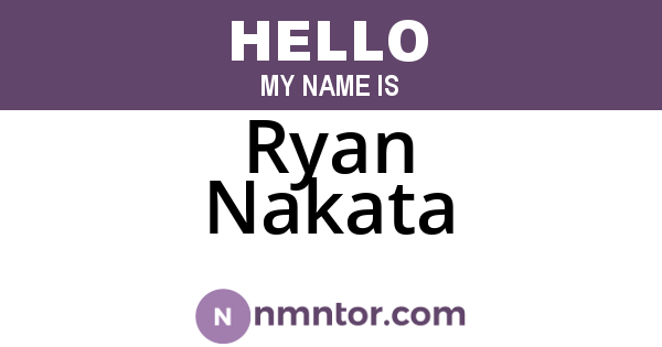 Ryan Nakata