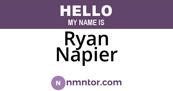 Ryan Napier