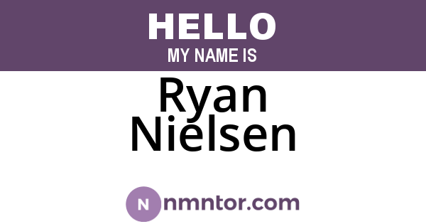 Ryan Nielsen