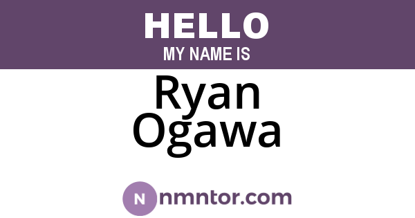 Ryan Ogawa