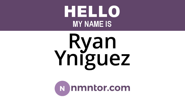 Ryan Yniguez