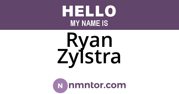 Ryan Zylstra
