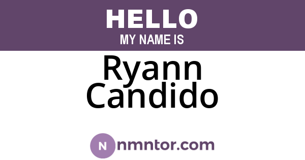 Ryann Candido
