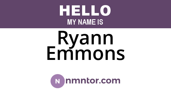 Ryann Emmons
