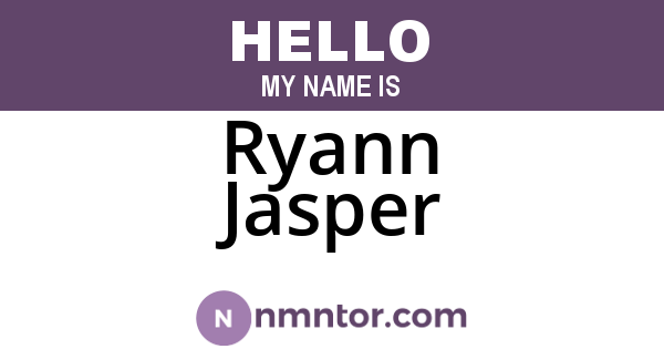 Ryann Jasper