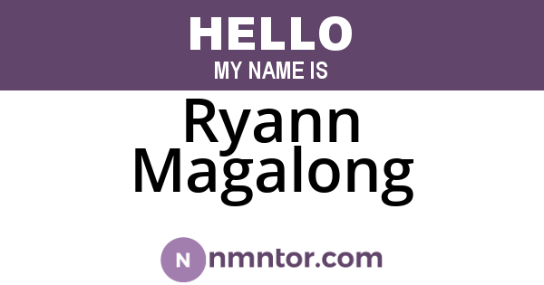 Ryann Magalong