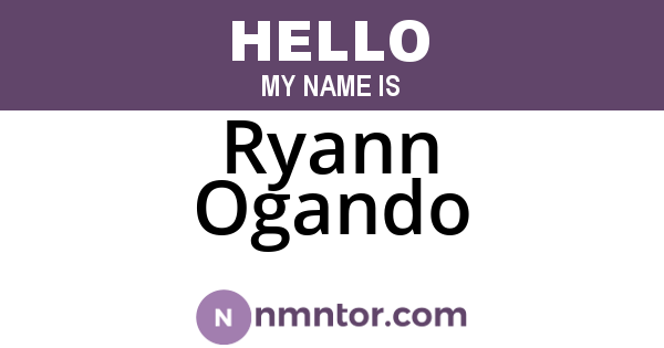 Ryann Ogando