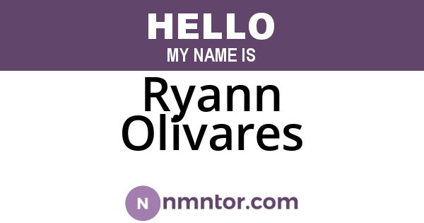Ryann Olivares