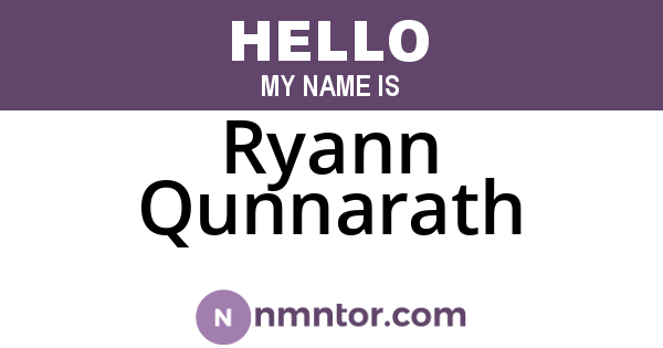 Ryann Qunnarath