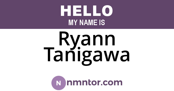 Ryann Tanigawa