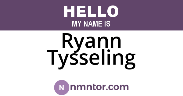 Ryann Tysseling