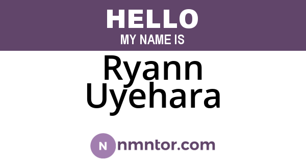 Ryann Uyehara