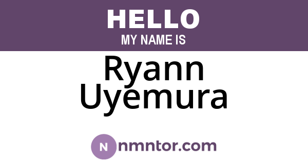 Ryann Uyemura