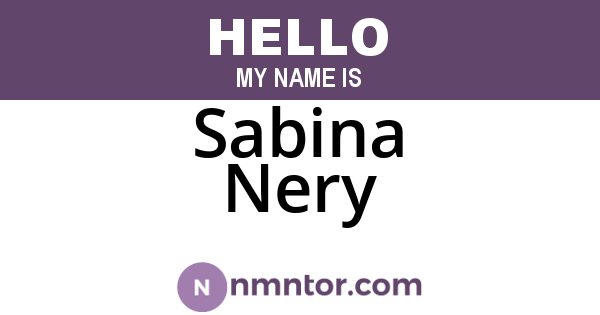 Sabina Nery