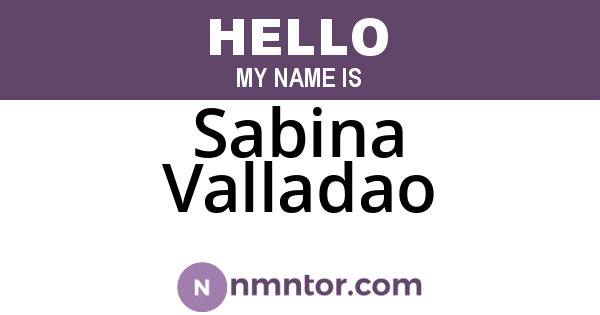 Sabina Valladao