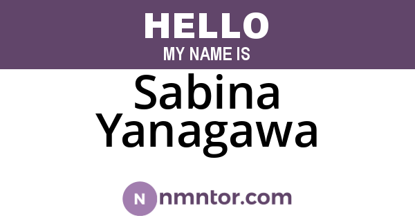 Sabina Yanagawa
