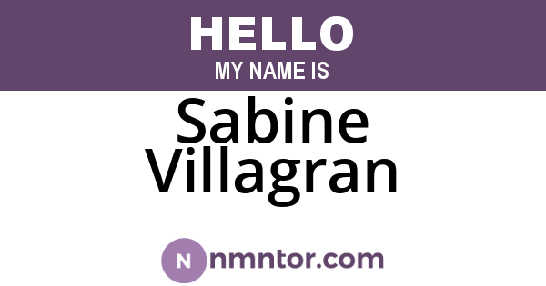 Sabine Villagran