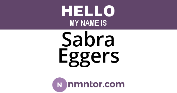 Sabra Eggers