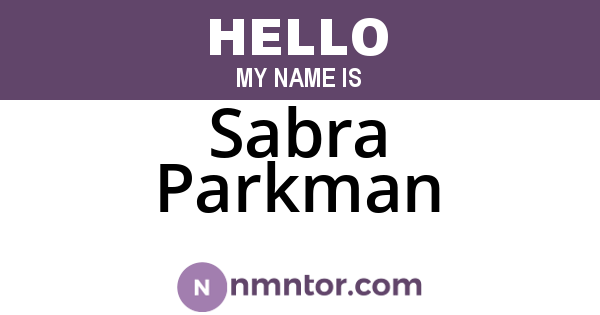 Sabra Parkman