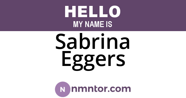 Sabrina Eggers